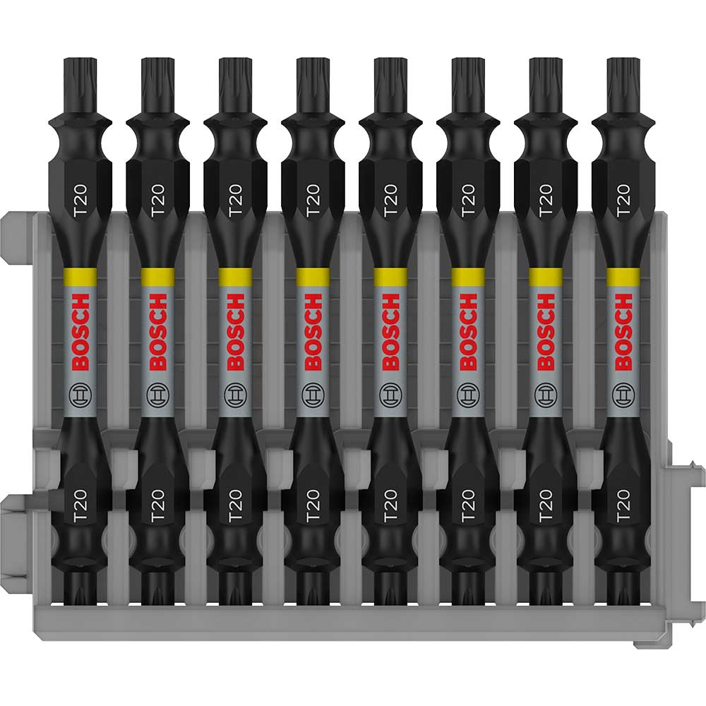 Image of Bosch Impact Torx Screwdriver Bit T20 65mm Pack of 8