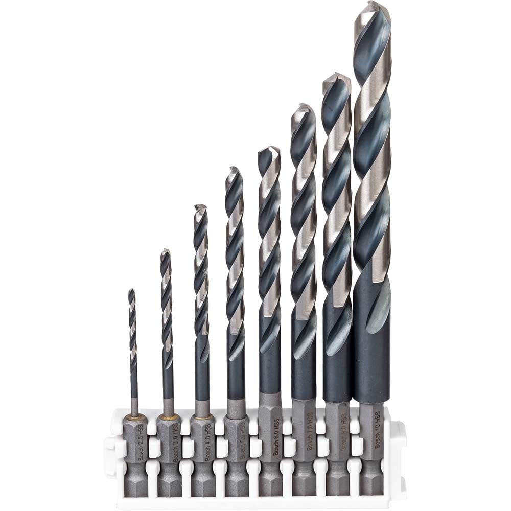 Bosch Piece Impact Control Hex Shank HSS Drill Bit Set HSS