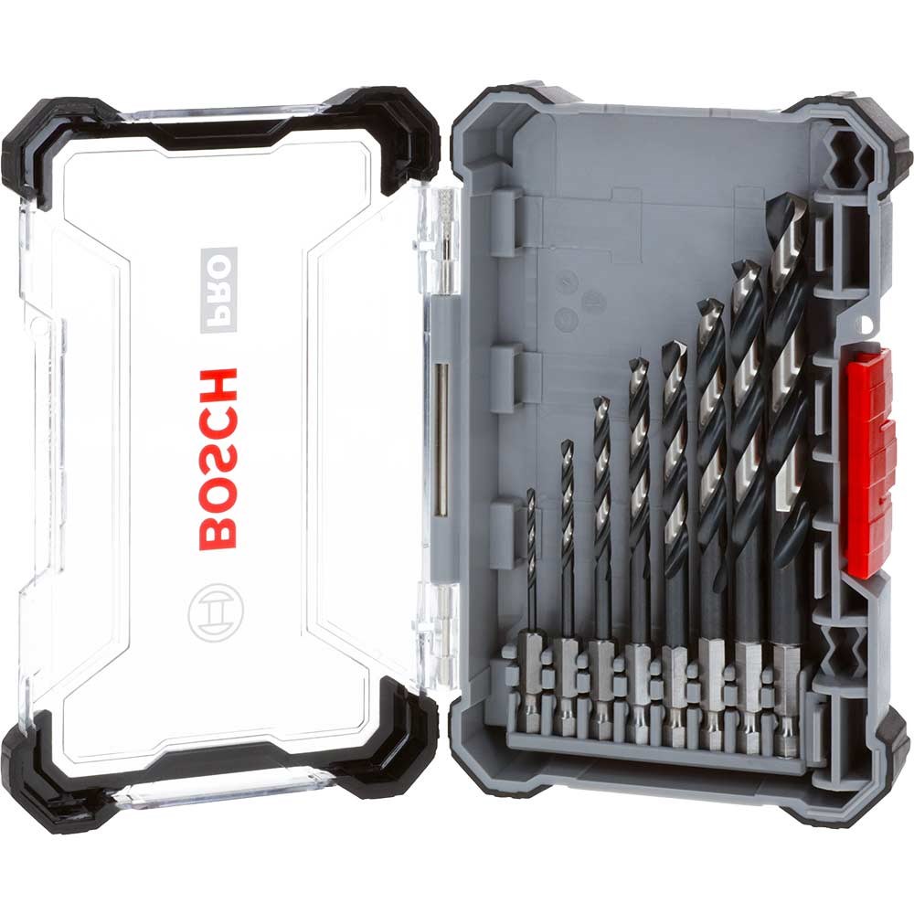 Set De 6 Forets Bosch HSS-Co Pour Acier Inoxydable - Ø 2-8mm - Perçage Précis Et Durable
