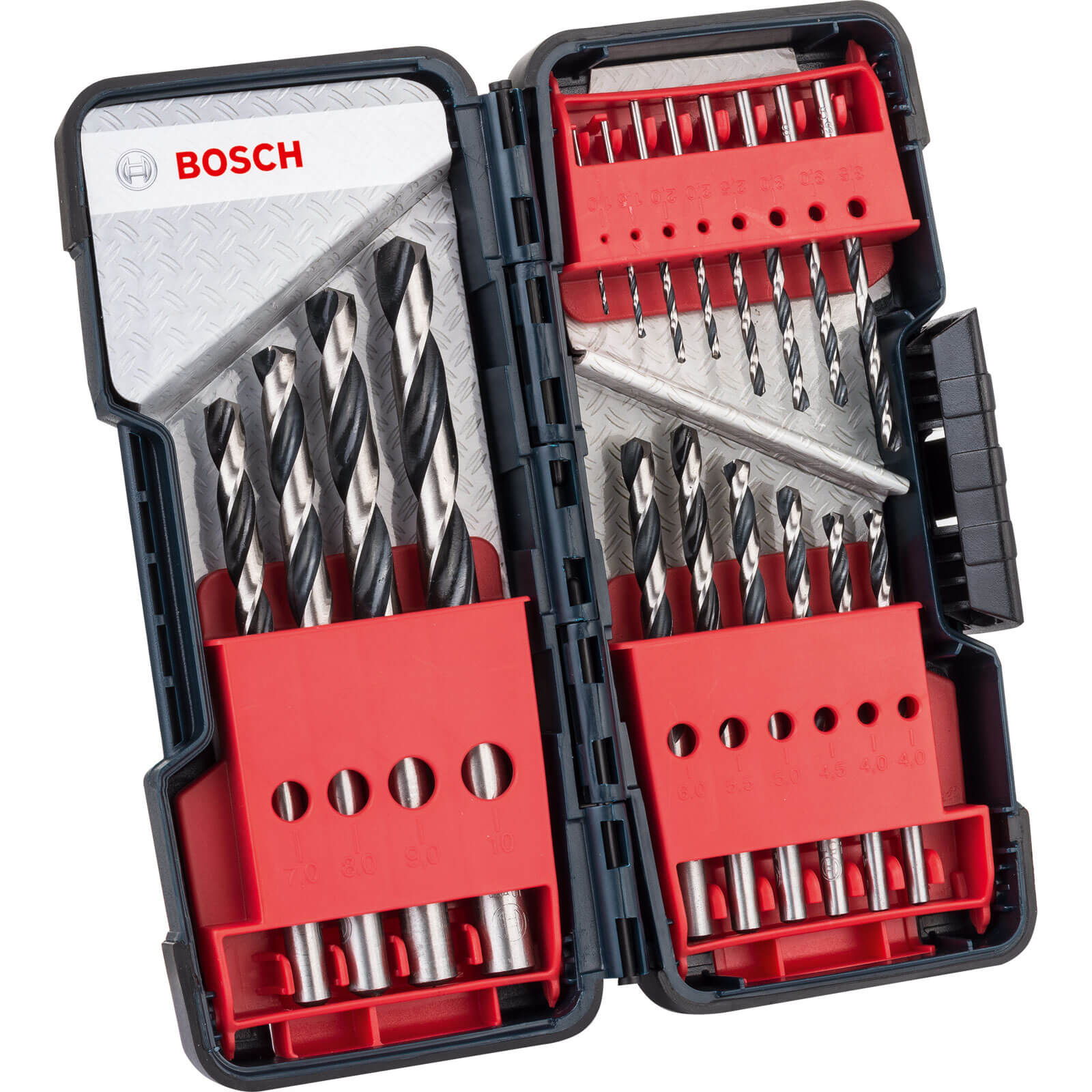 Image of Bosch 18 Piece PointTeq HSS Drill Bit Set