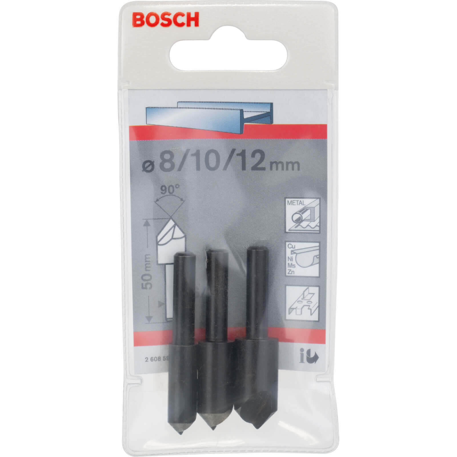 Image of Bosch 3 Piece Countersink Bit Set