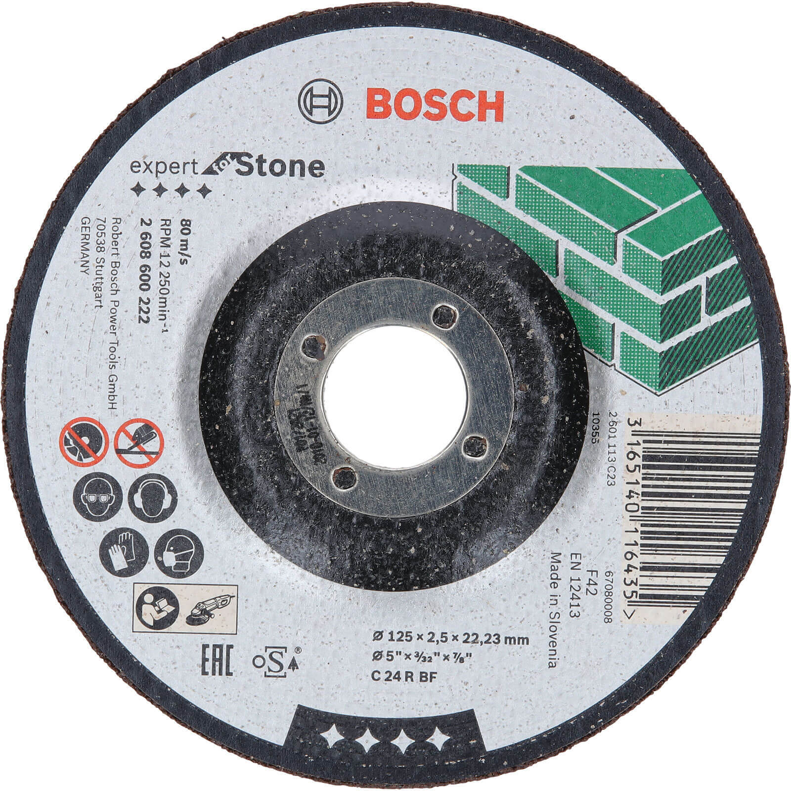 Photos - Cutting Disc Bosch C24R BF Depressed Stone  125mm 2608600222 