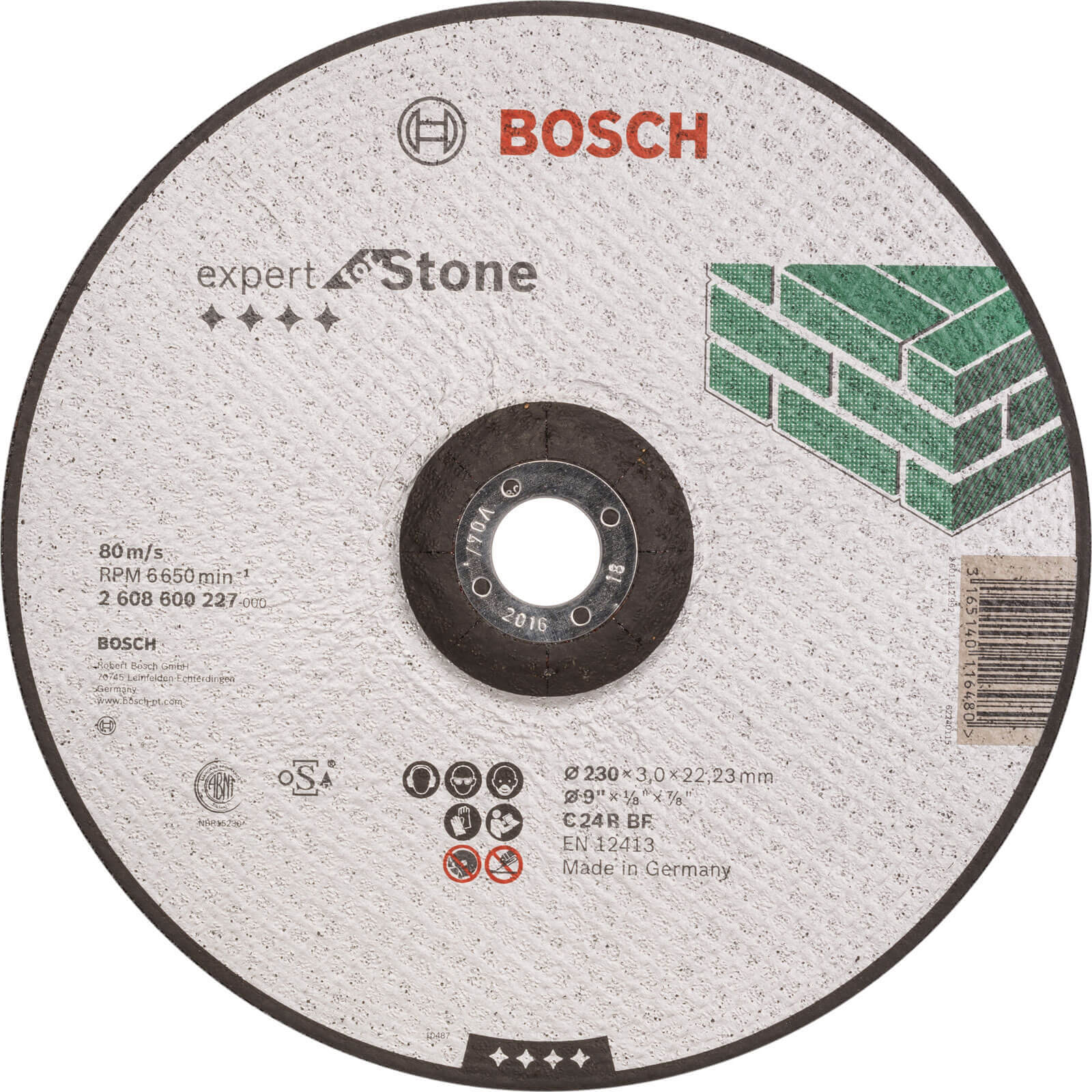 Image of Bosch C24R BF Depressed Stone Cutting Disc 230mm