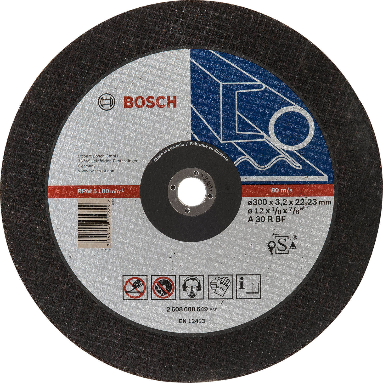 Image of Bosch Expert A30S BF Flat Metal Cutting Disc 300mm