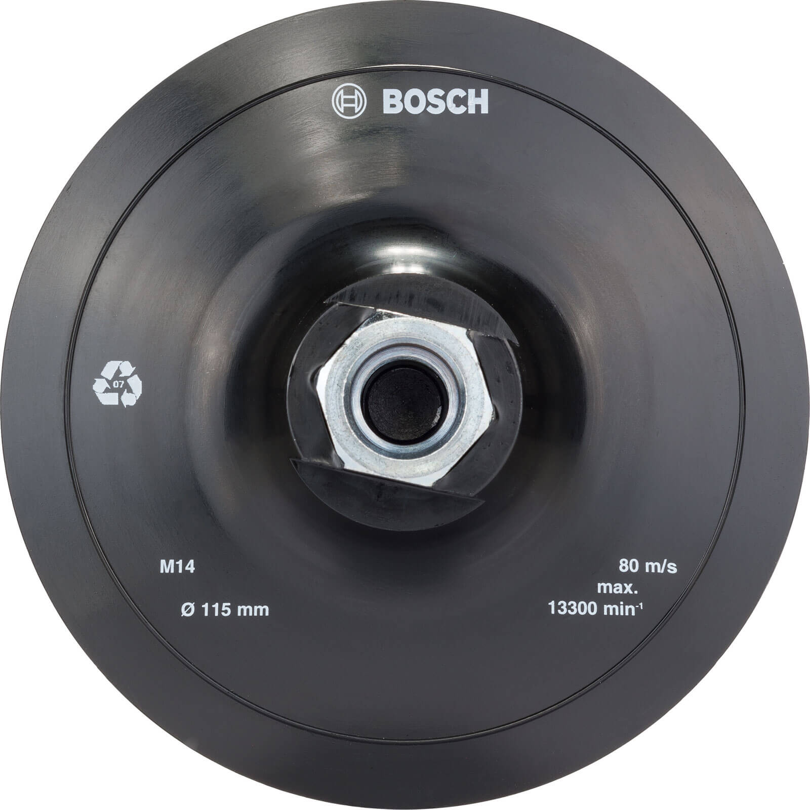 Image of Bosch Hook and Loop Angle Grinder Backing Pad 115mm