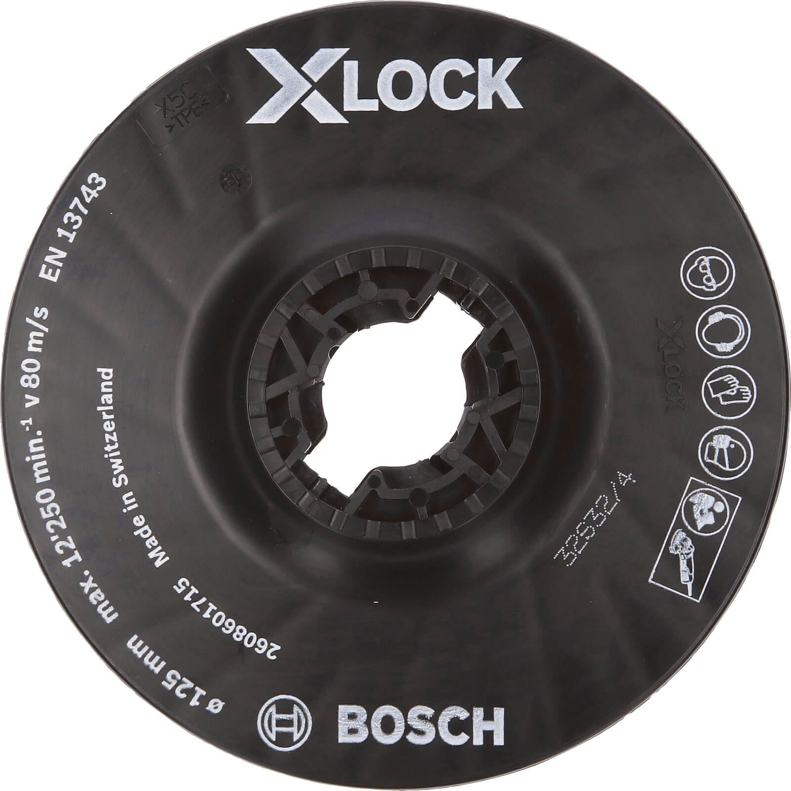 Image of Bosch X Lock Medium Backing Pad 125mm