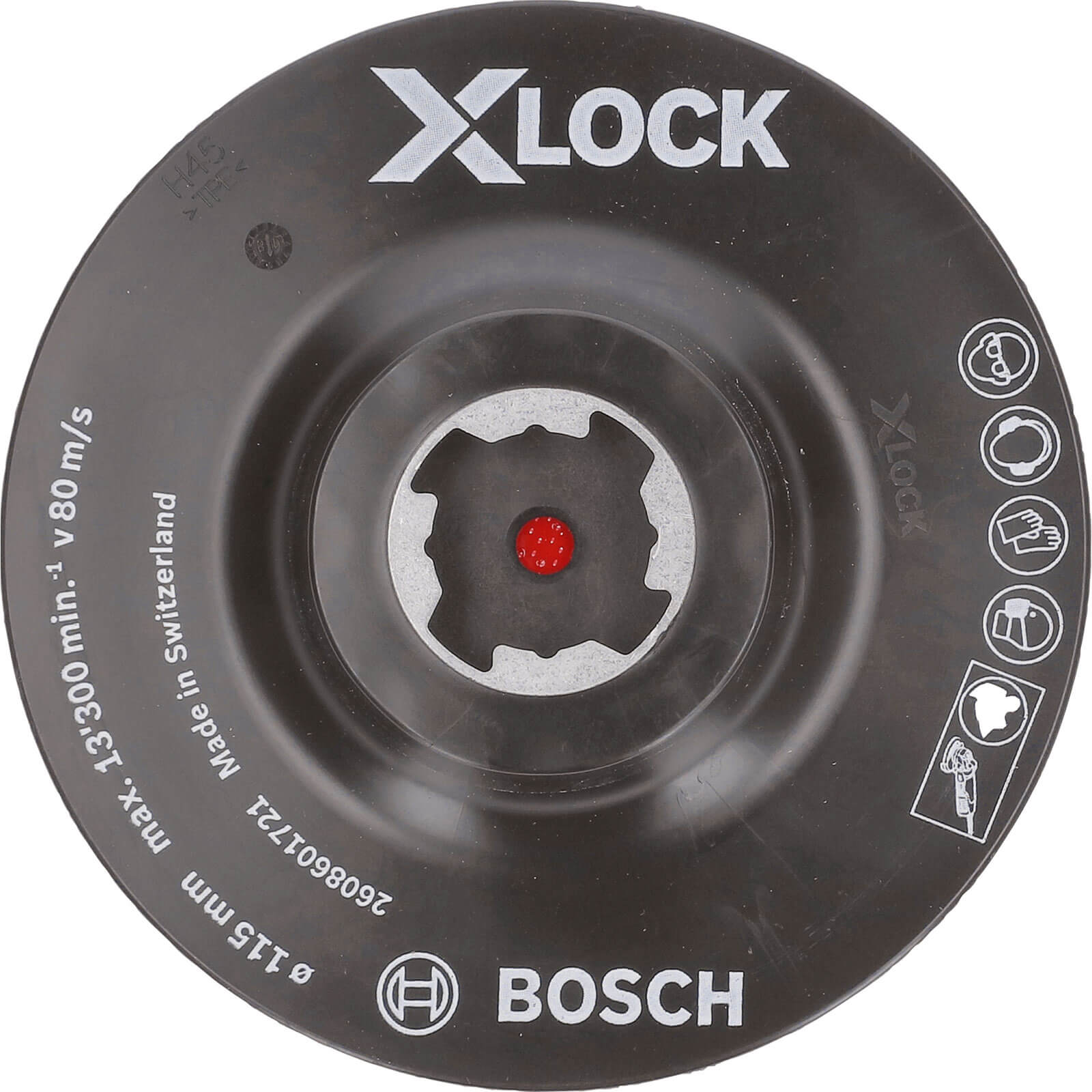 Image of Bosch X Lock Hook and Loop Backing Pad 115mm