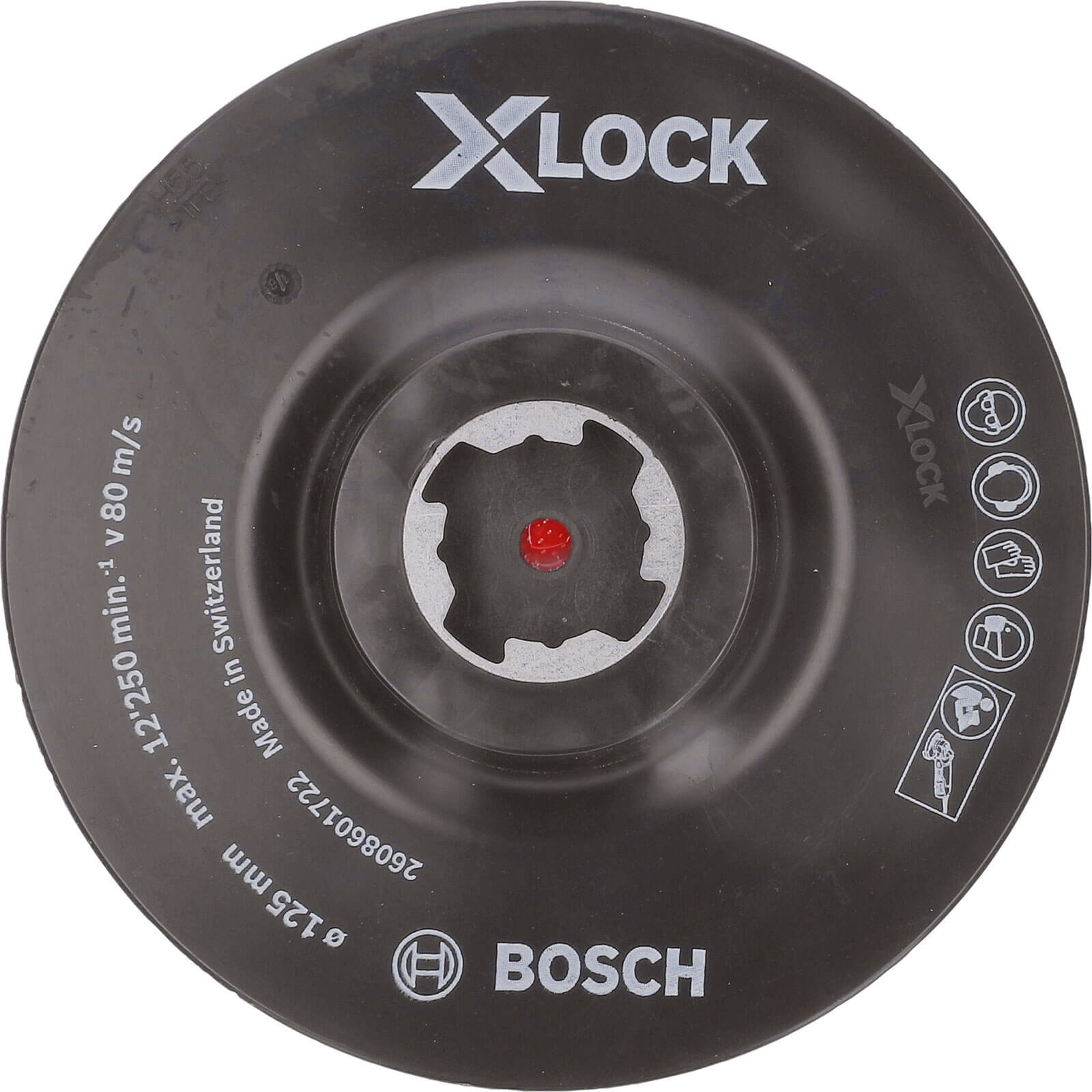 Image of Bosch X Lock Hook and Loop Backing Pad 125mm