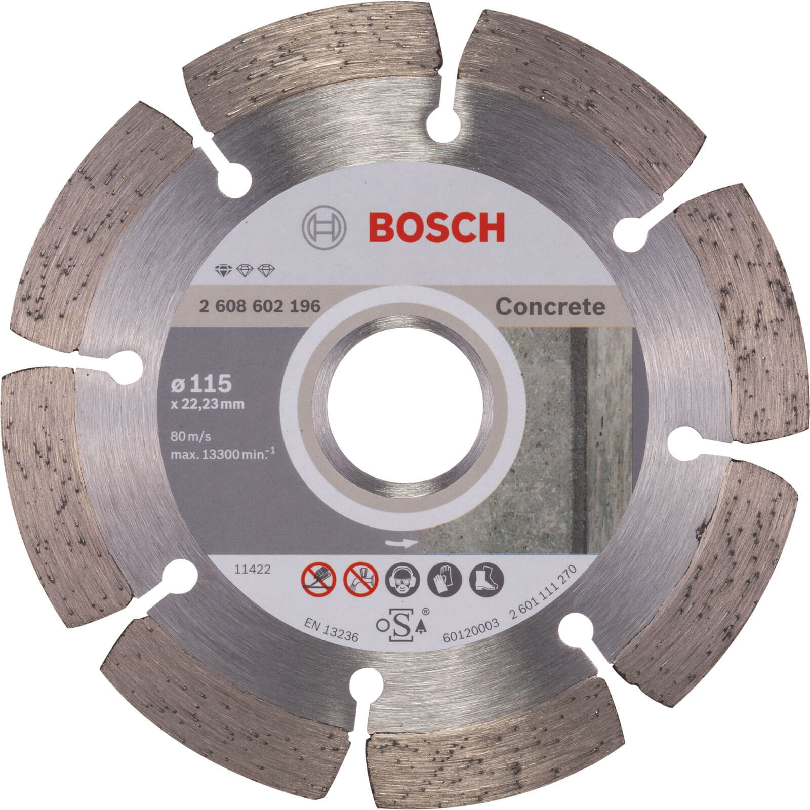 Image of Bosch Standard Concrete Diamond Cutting Disc 115mm