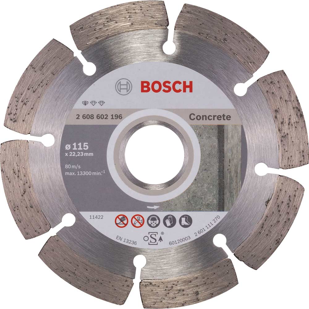 Image of Bosch Standard Concrete Diamond Cutting Disc 115mm