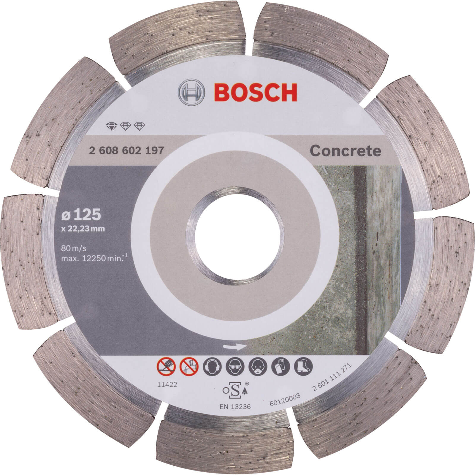 Image of Bosch Standard Concrete Diamond Cutting Disc 125mm