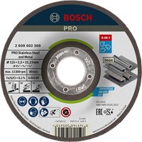 Bosch Depressed Centre 3 in 1 Cutting Grinding Finishing Disc Bosch Depressed Centre 3 in 1 Cutting Grinding Finishing Disc