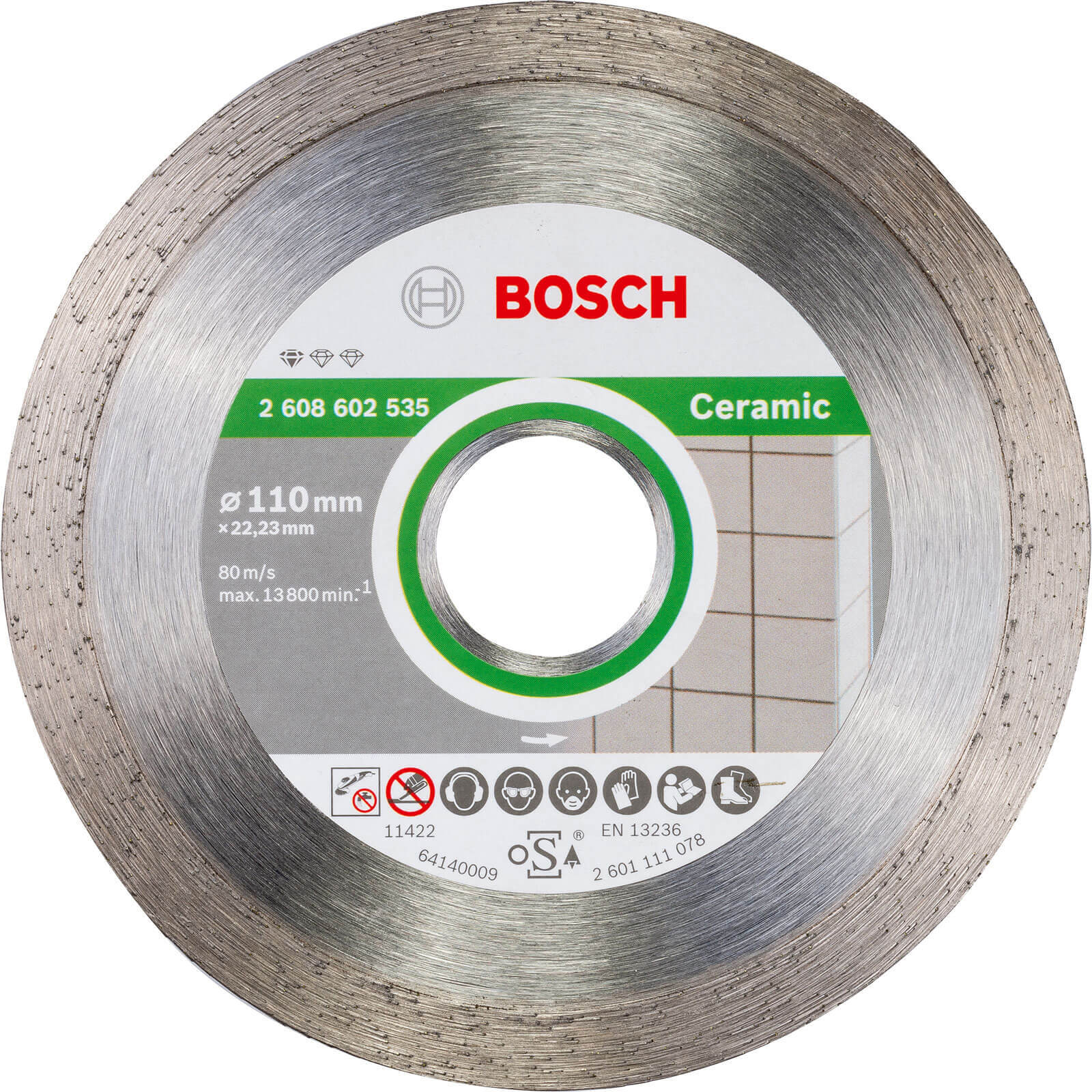 Photos - Cutting Disc Bosch Diamond  for Ceramic , Porcelain and Stone 110mm 2608602 