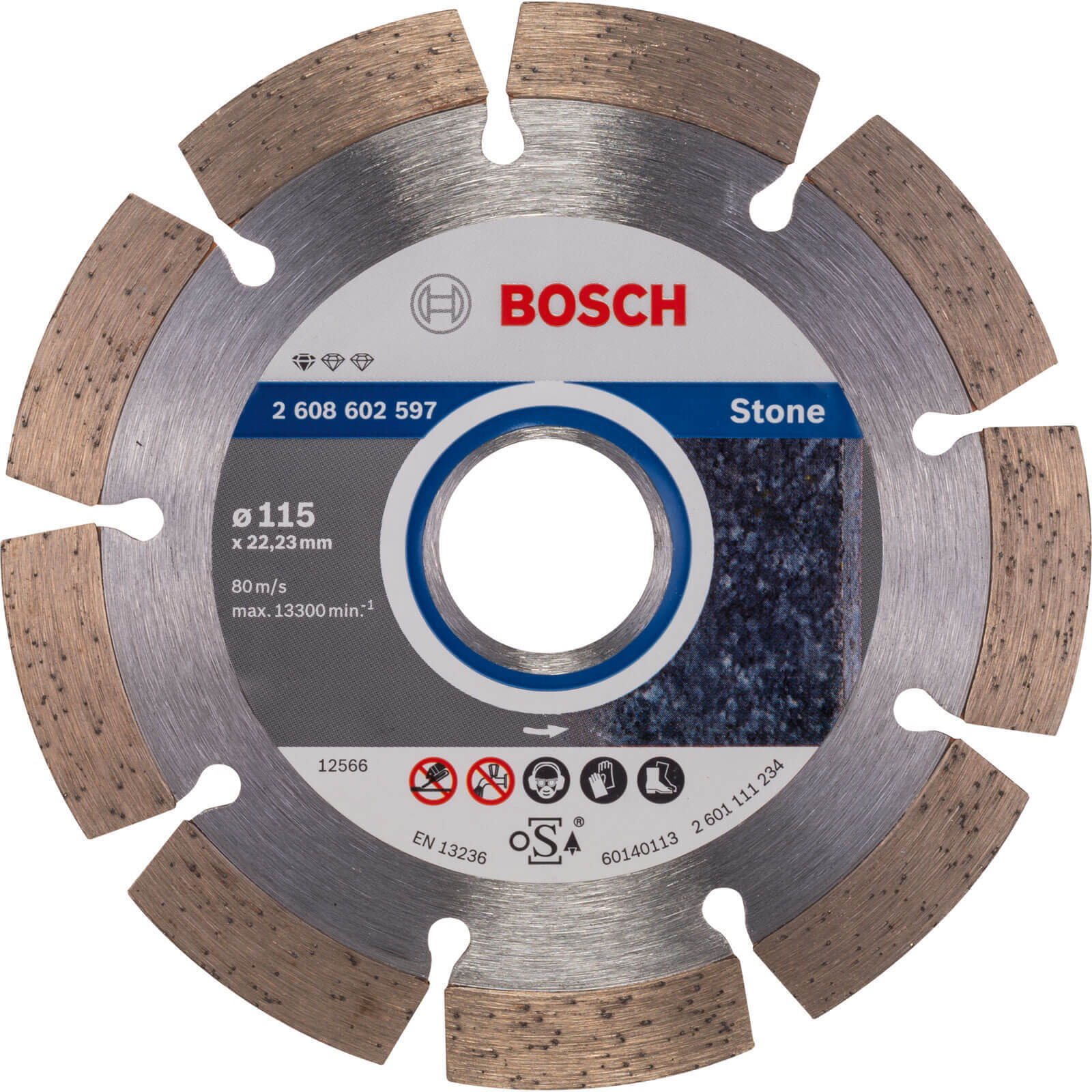 Image of Bosch Standard Stone Diamond Cutting Disc 115mm