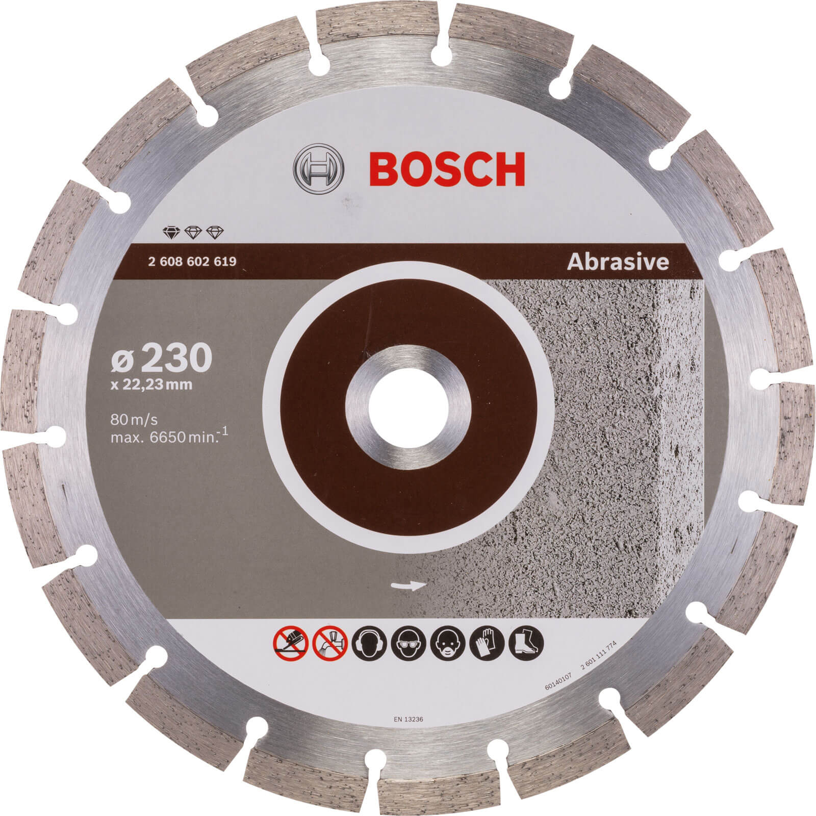 Photos - Cutting Disc Bosch Diamond Disc Standard for Abrasive Materials 230mm 2608602619 