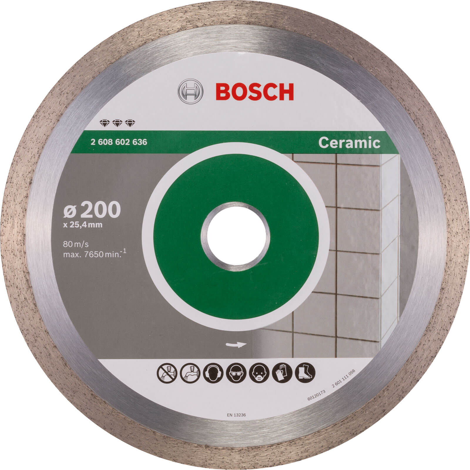 Image of Bosch Ceramic Diamond Cutting Disc 200mm