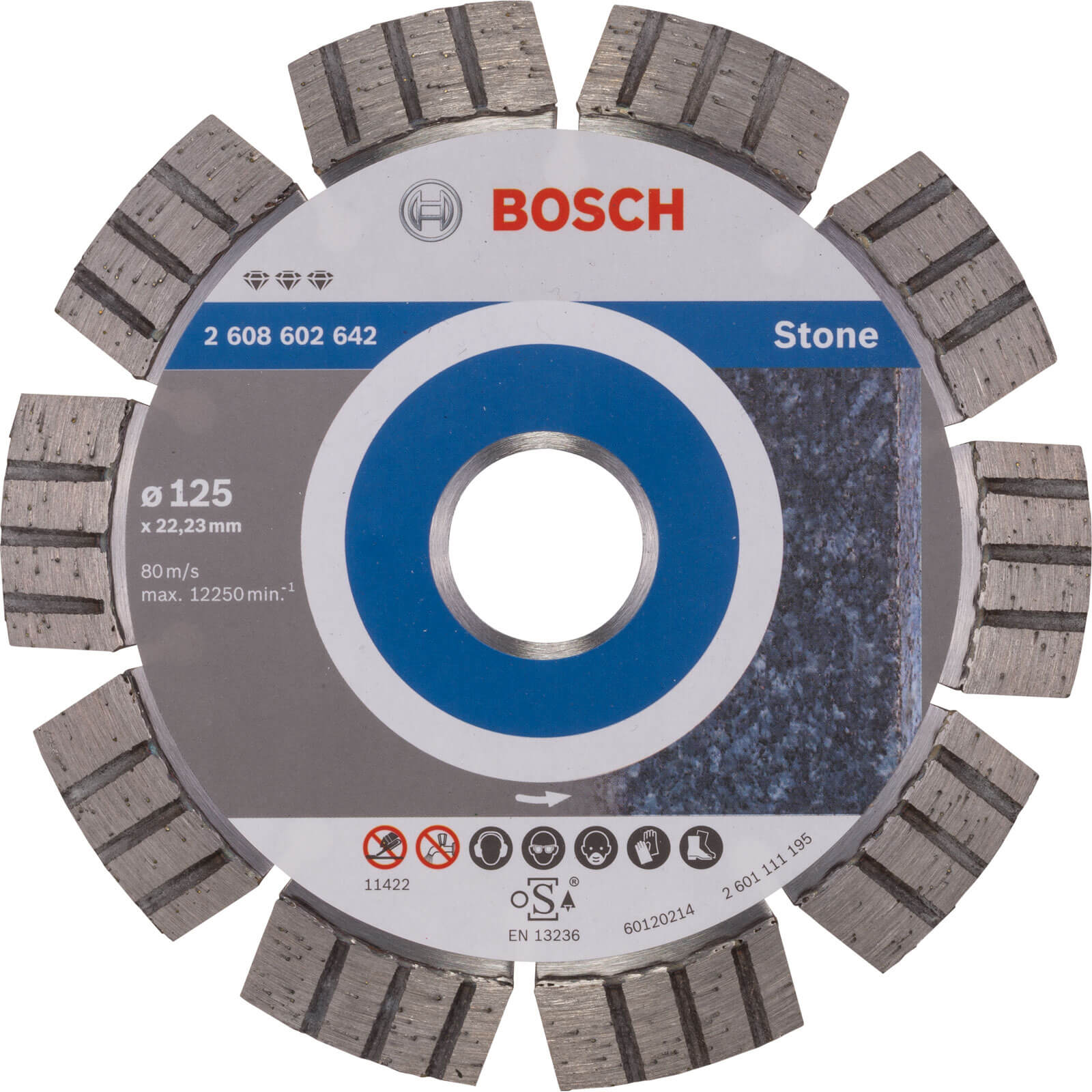 Image of Bosch Best Stone Diamond Cutting Disc 125mm