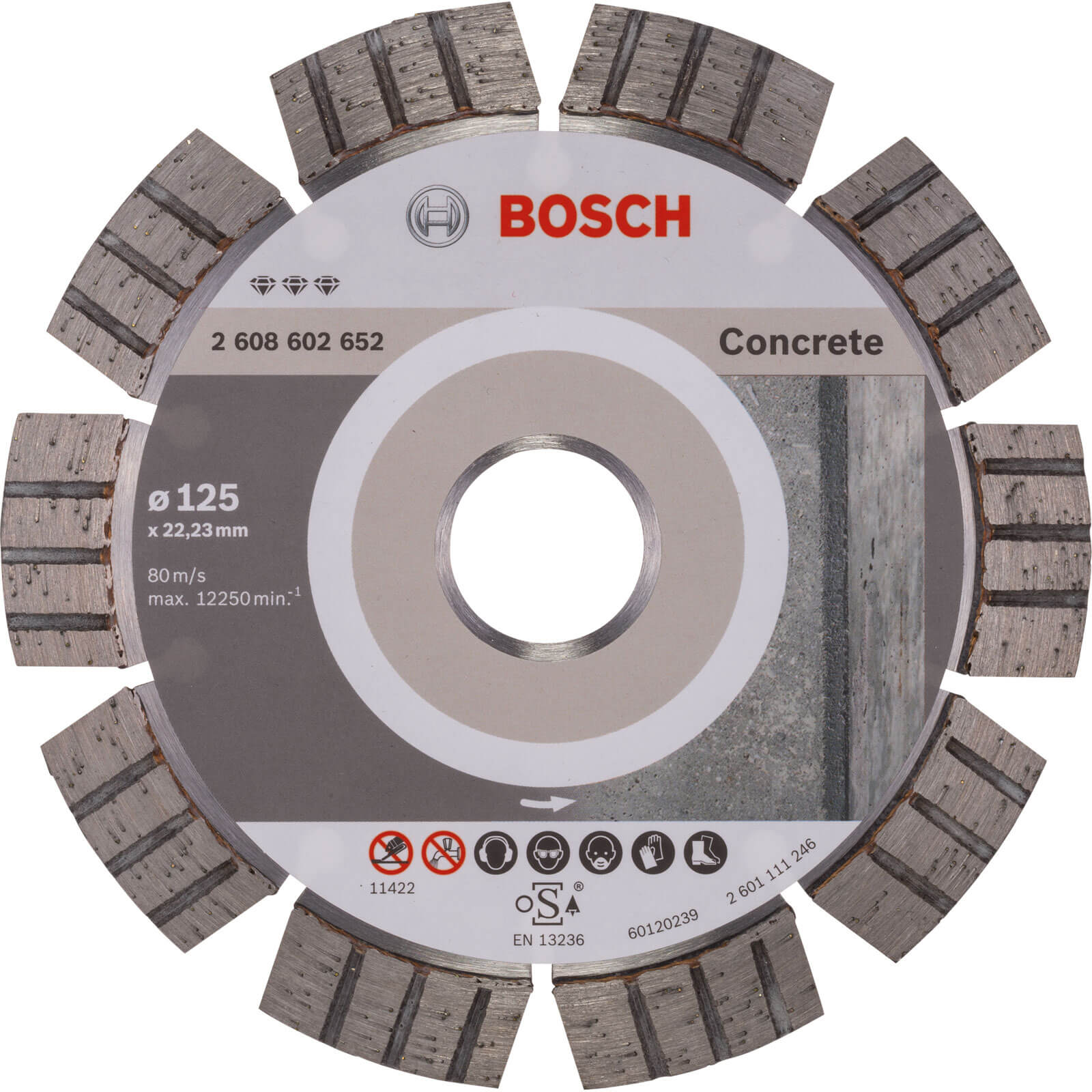 Image of Bosch Best Concrete Diamond Cutting Disc 125mm