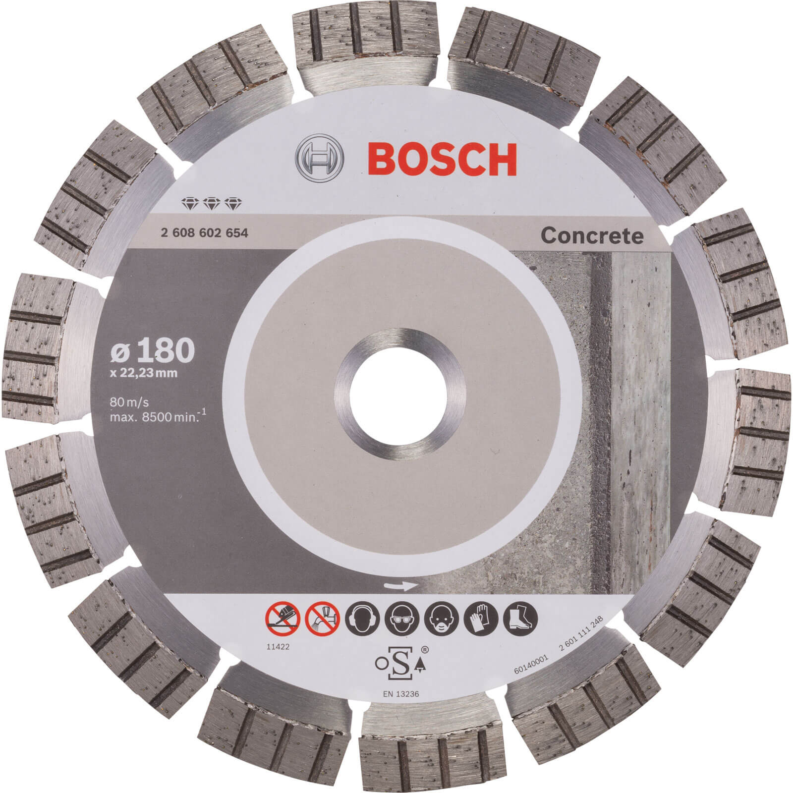 Image of Bosch Best Concrete Diamond Cutting Disc 180mm