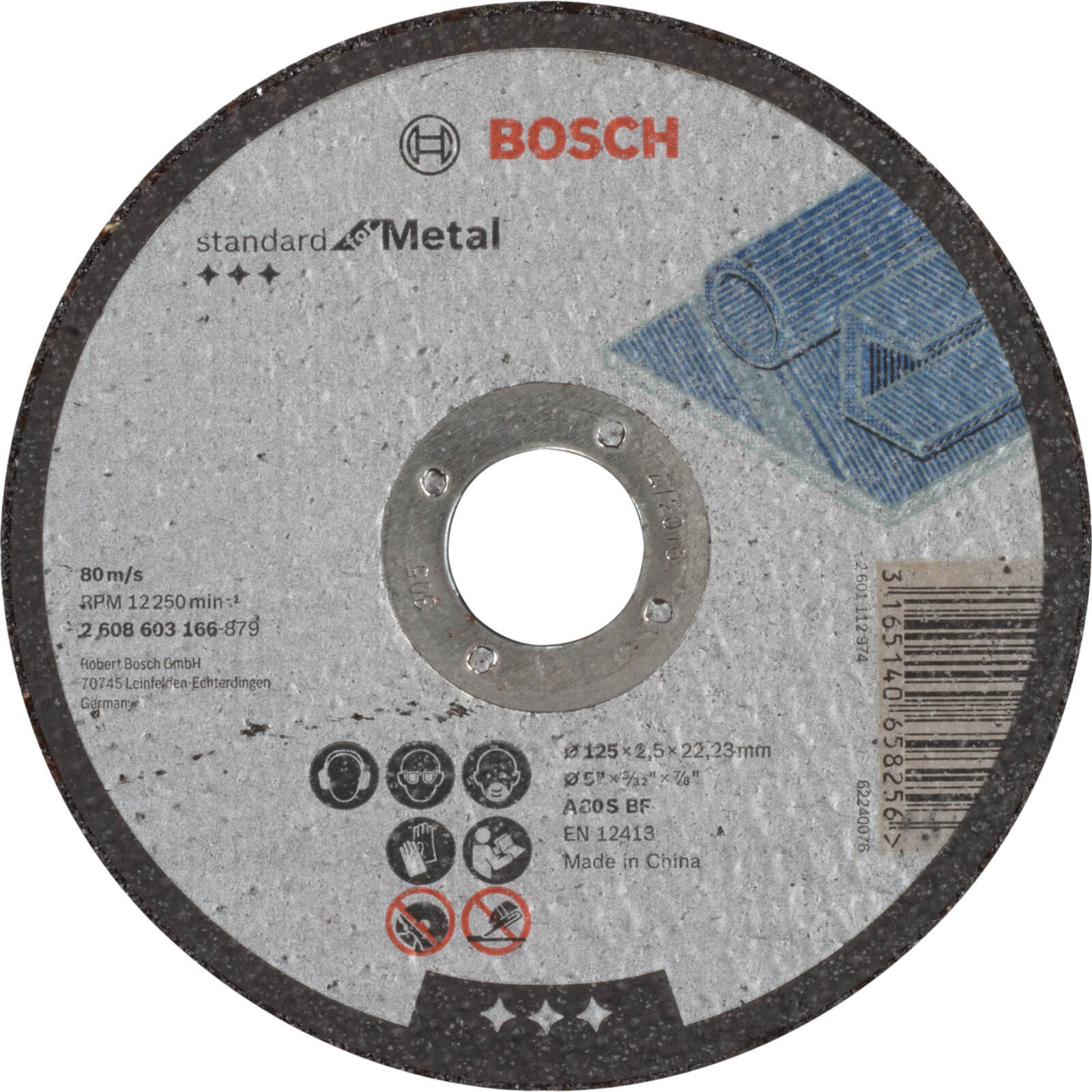 Image of Bosch Standard Metal Cutting Disc 125mm 2.5mm 22mm