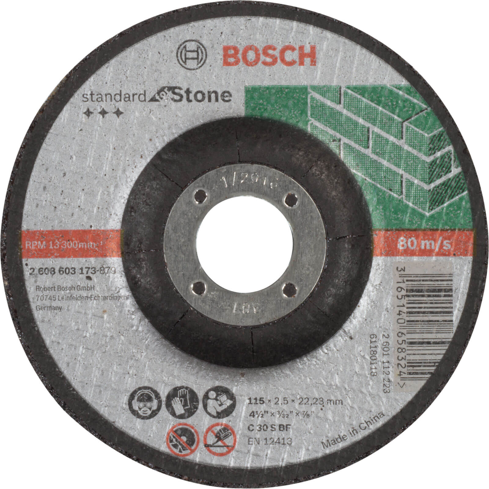Photos - Cutting Disc Bosch Standard Depressed Centre Stone  115mm 2.5mm 22mm 260860 
