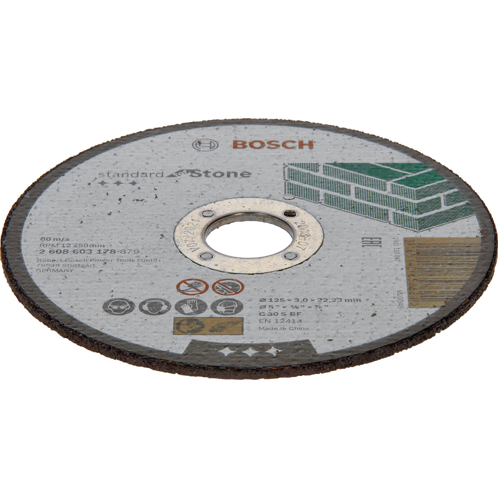 Image of Bosch Standard Stone Cutting Disc 125mm 3mm 22mm