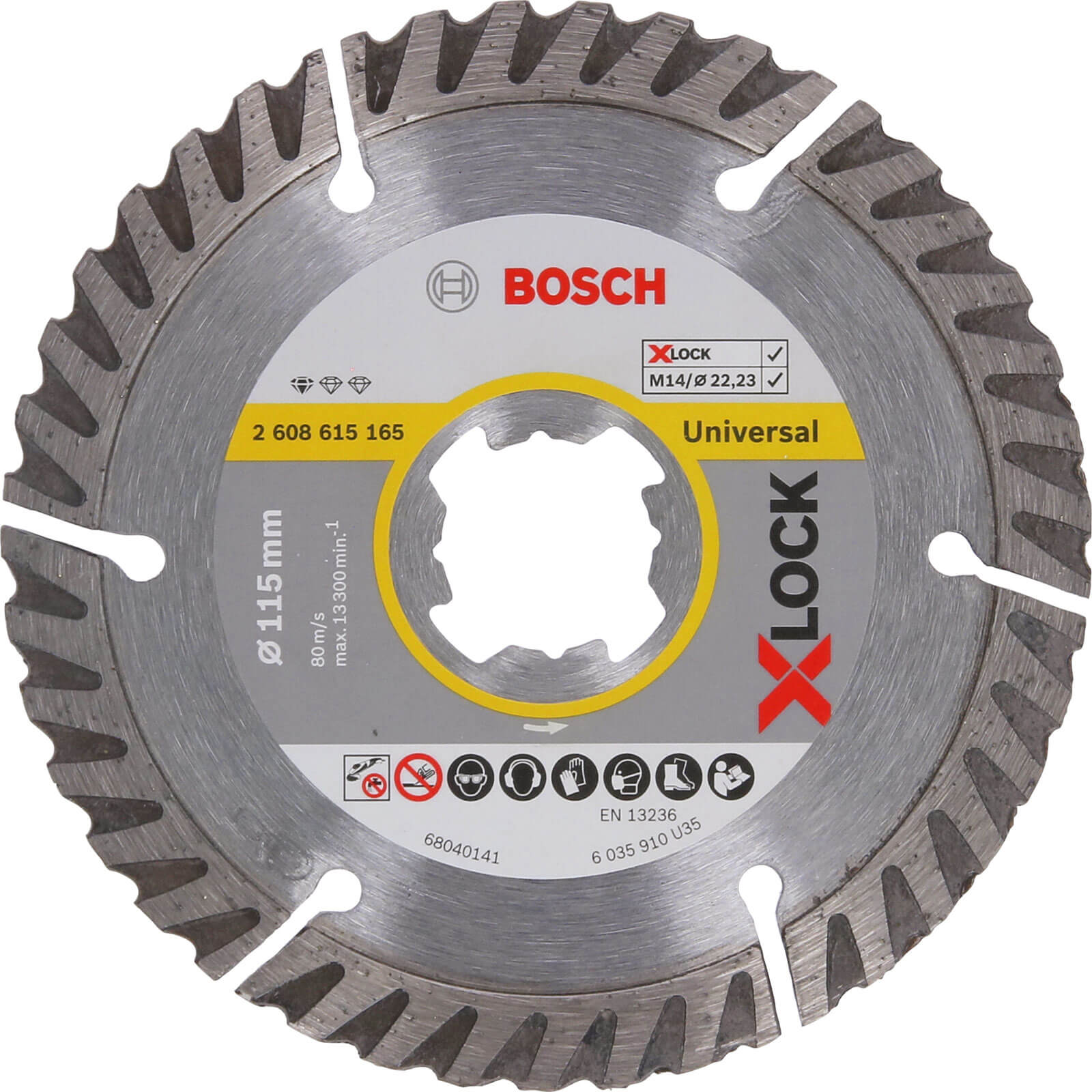 Photos - Cutting Disc Bosch X Lock Standard Diamond  115mm 1.6mm 22mm 2608615165 