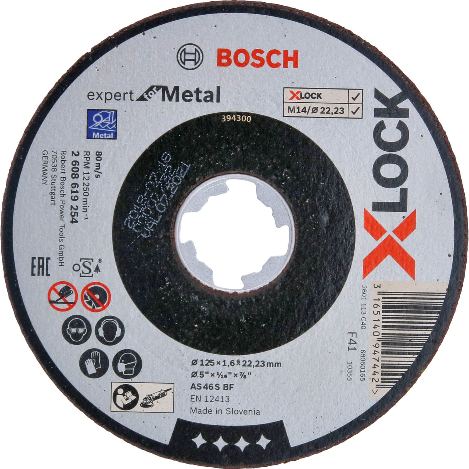 Image of Bosch Expert X Lock Metal Cutting Disc 125mm 1.6mm 22mm