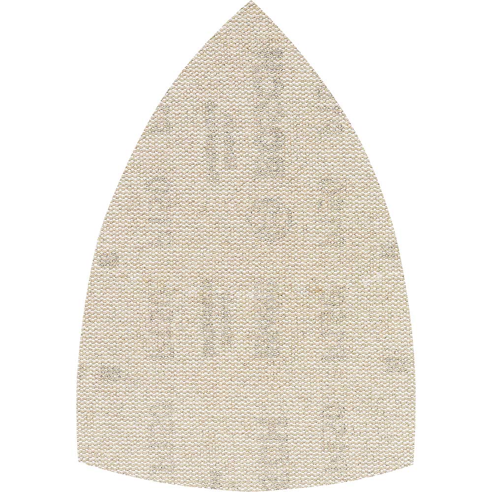 Bosch M480 Hook and Loop Large Delta Sanding Sheets for Paint and Wood 100mm x 150mm 150g Pack of 10