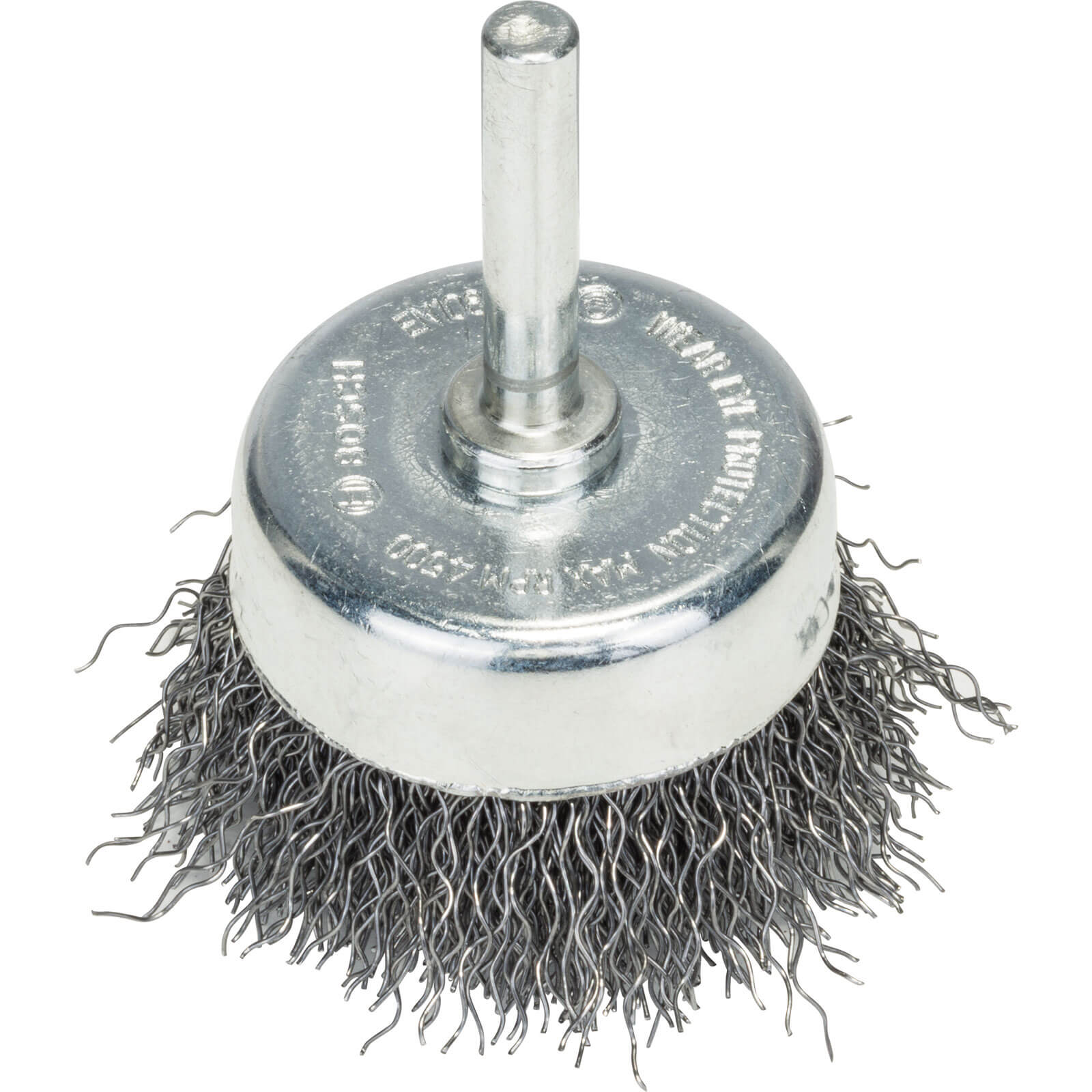 Image of Bosch 0.3mm Crimped Steel Wire Brush 50mm 6mm Shank