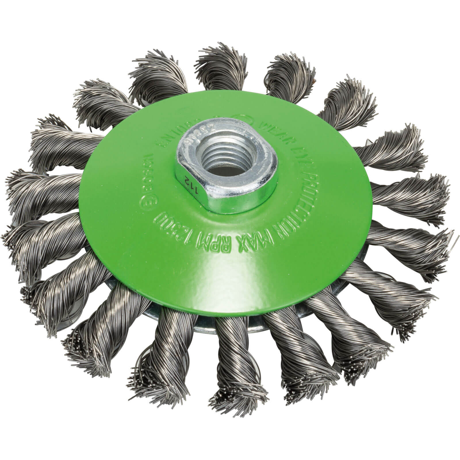 Photos - Power Tool Accessory Bosch 0.35mm Inox Knotted Wire Wheel Brush 115mm M14 Thread 2608622109 