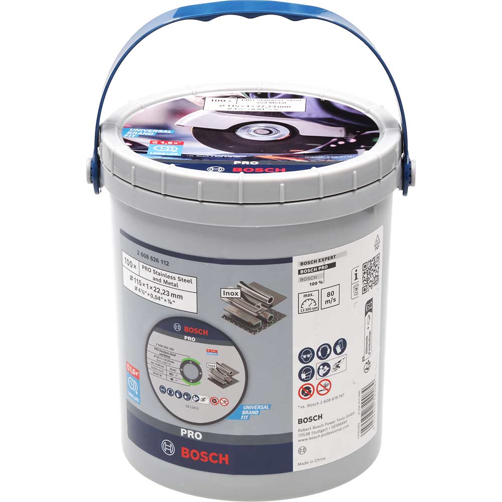 Bosch PRO Thin INOX Stainless Steel Cutting Disc Bulk Pack