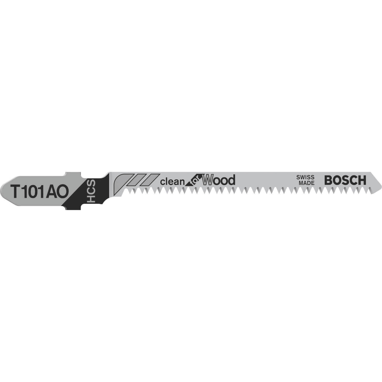 Image of Bosch T101 AO Wood Cutting Jigsaw Blades Pack of 5