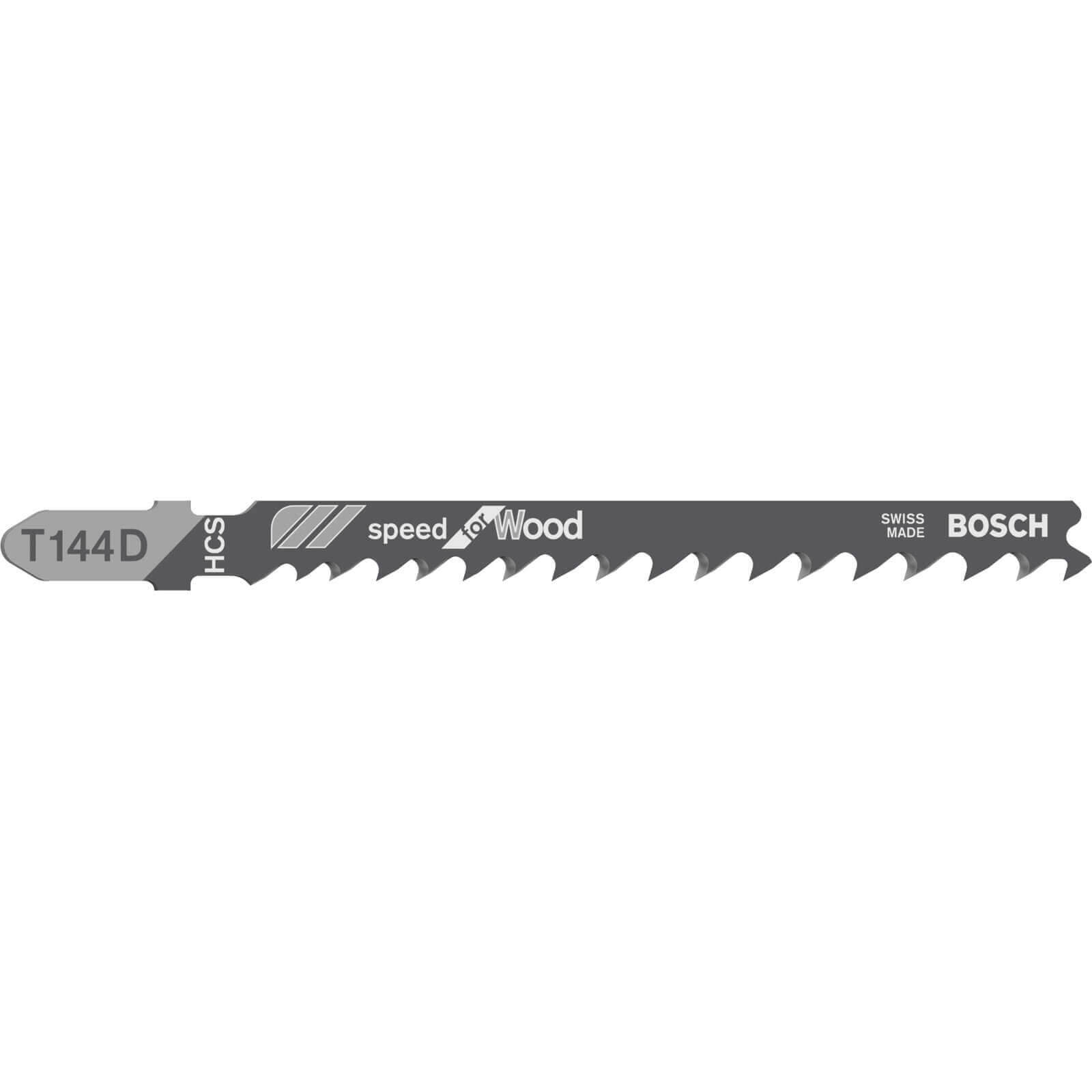 Image of Bosch T144 D Wood Cutting Jigsaw Blades Pack of 5