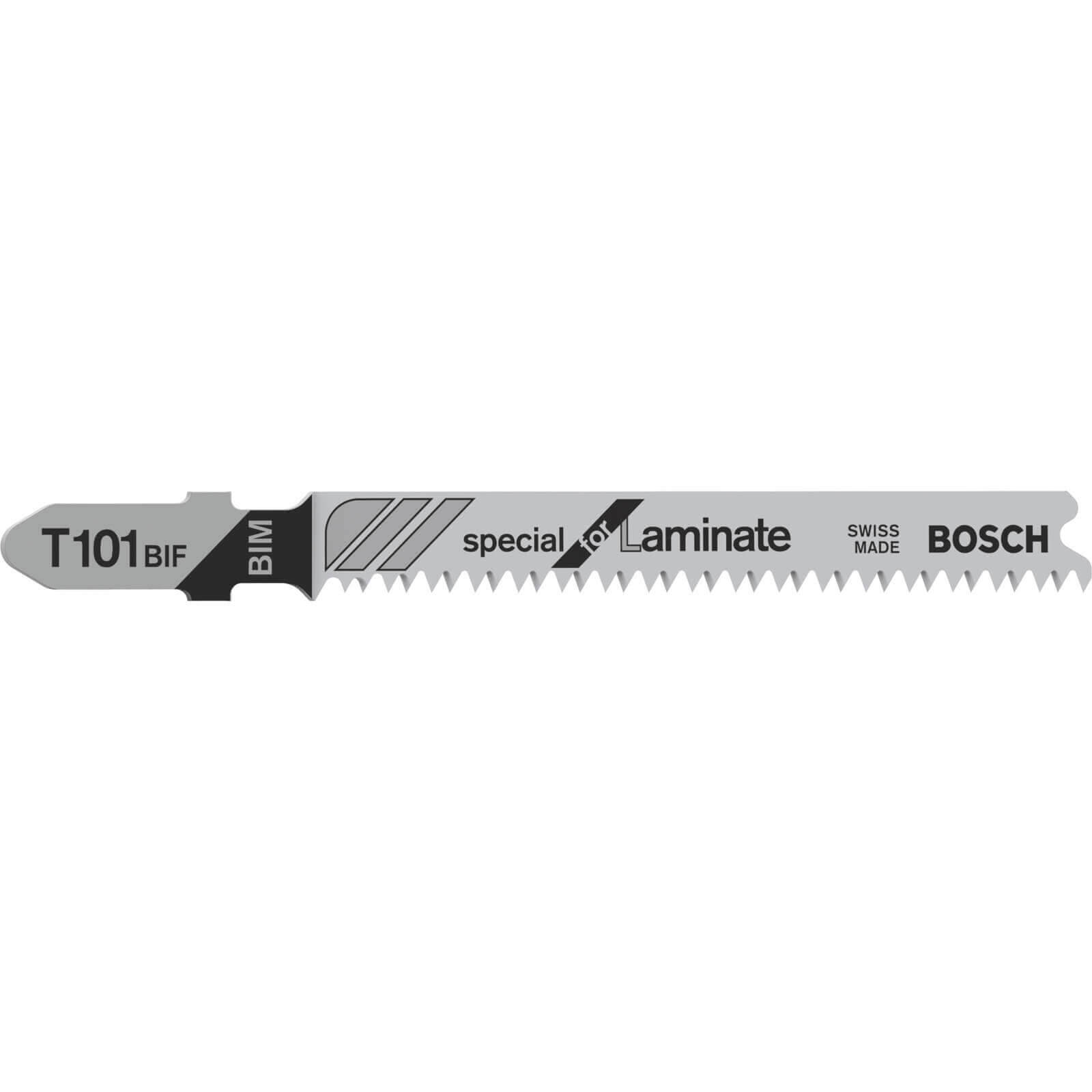 Image of Bosch T101 BIF Laminate Cutting Jigsaw Blades Pack of 5