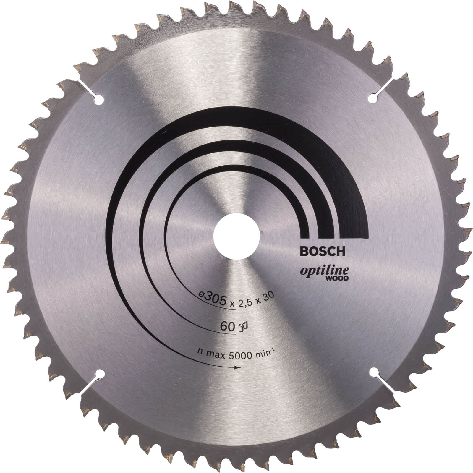 Image of Bosch Optiline Wood Cutting Mitre Saw Blade 305mm 60T 30mm