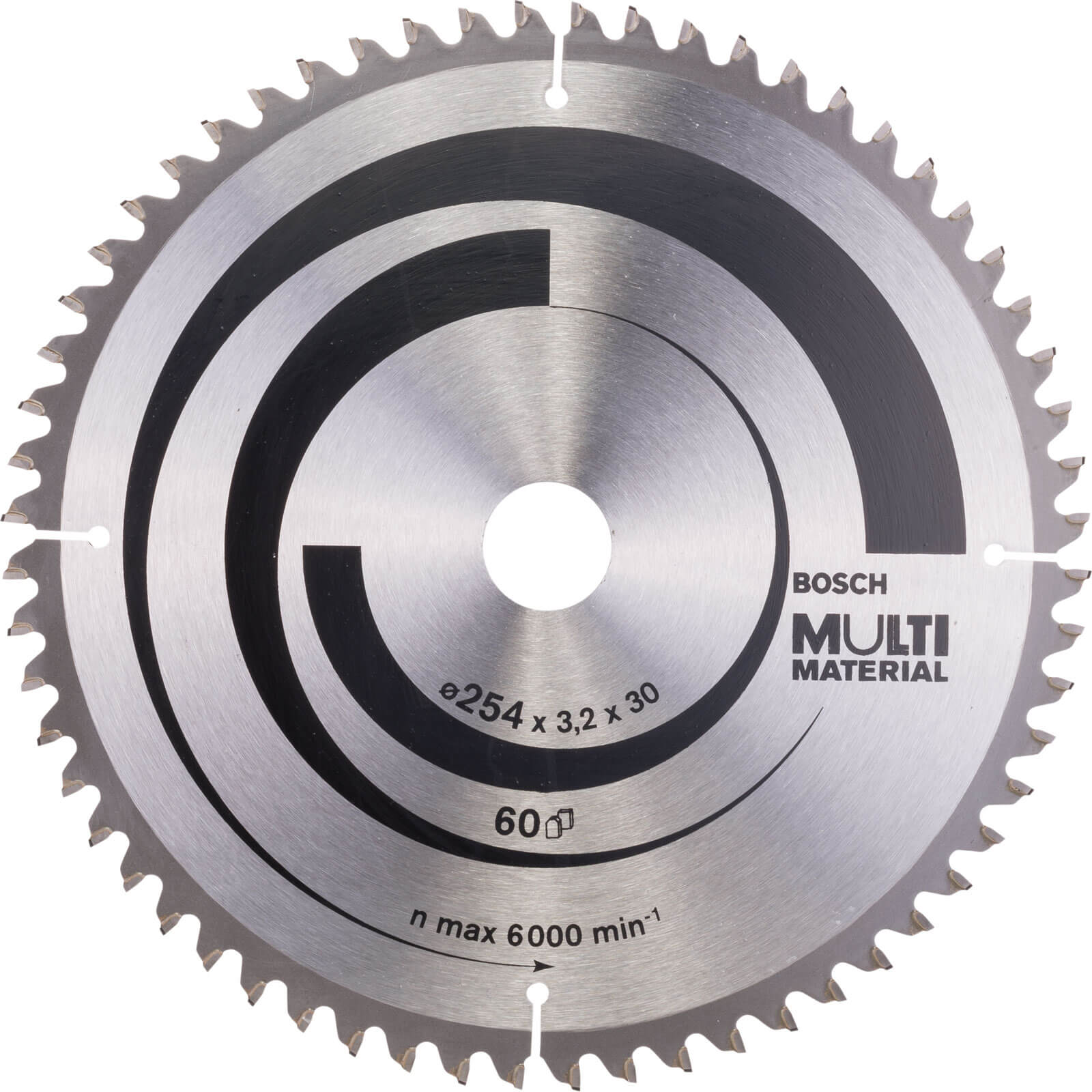 Photos - Power Tool Accessory Bosch Multi Material Cutting Mitre and Table Saw Blade 254mm 60T 30mm 