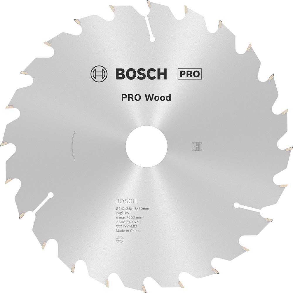 Photos - Cutting Disc Bosch Optiline Wood Cutting Saw Blade 210mm 24T 30mm 