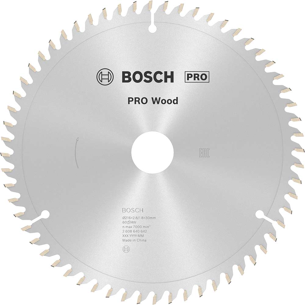 Photos - Cutting Disc Bosch Optiline Wood Cutting Mitre Saw Blade 216mm 60T 30mm 2608640642 