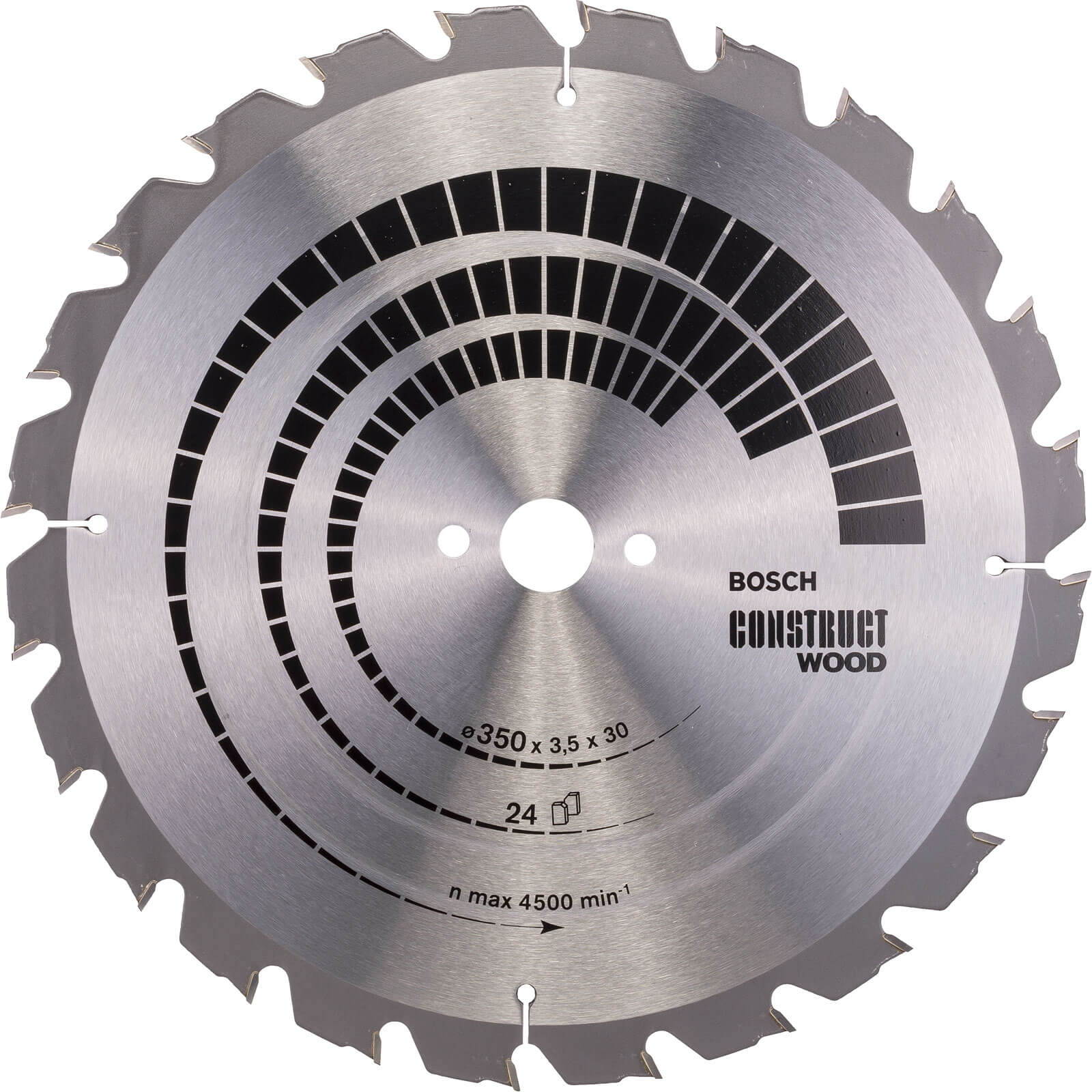 Photos - Power Tool Accessory Bosch Construct Nail Proof Wood Cutting Table Saw Blade 350mm 24T 30mm 