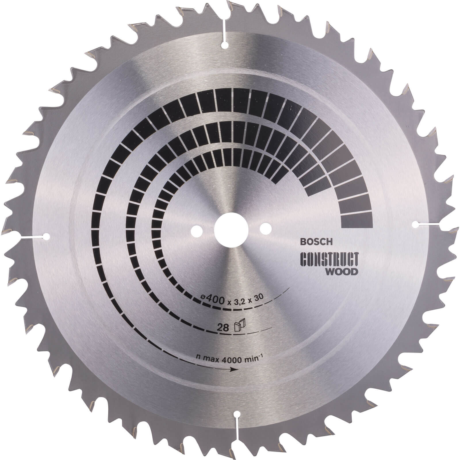 Photos - Power Tool Accessory Bosch Construct Wood Cutting Table Saw Blade 400mm 28T 30mm 