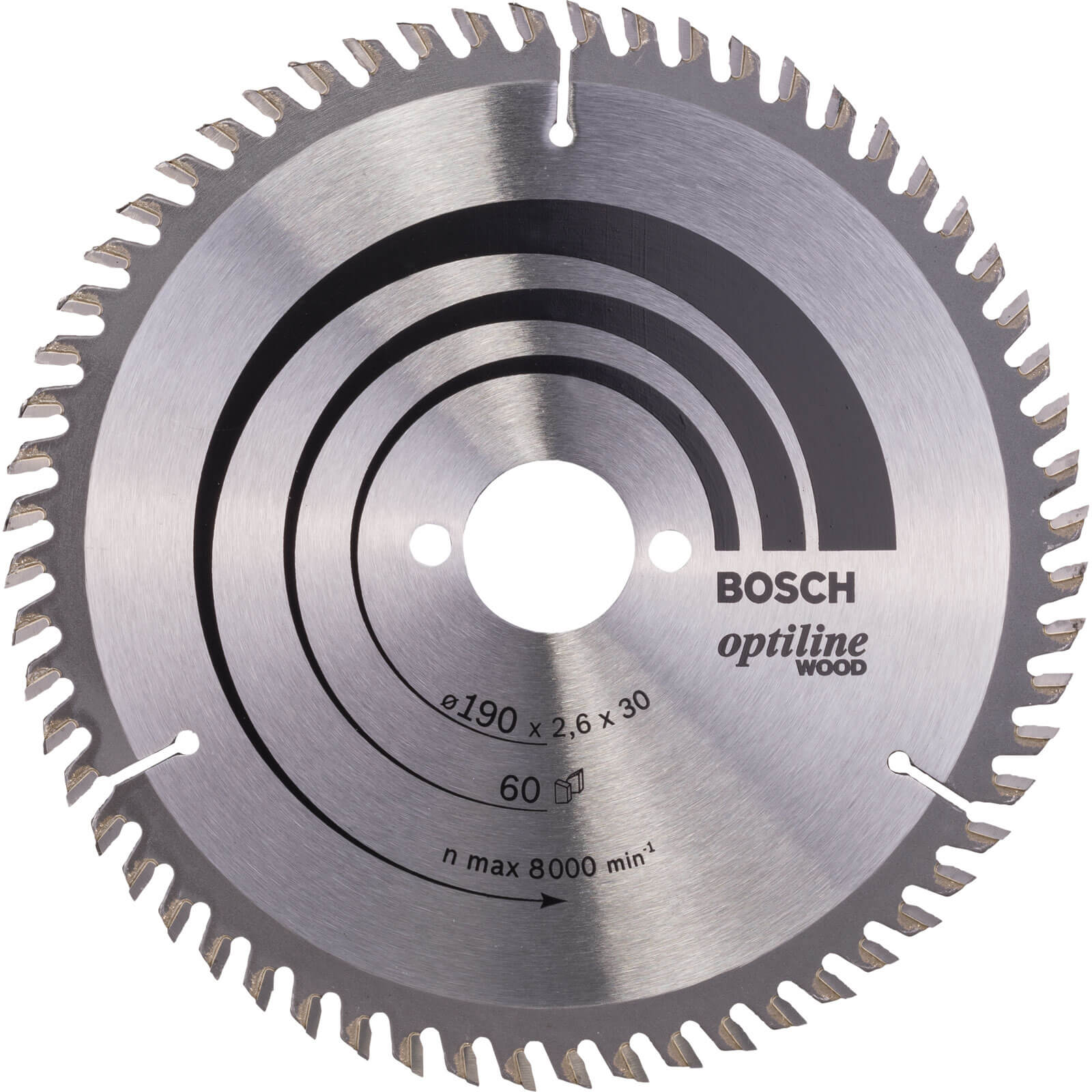 Photos - Power Tool Accessory Bosch Optiline Wood Cutting Saw Blade 190mm 60T 30mm 
