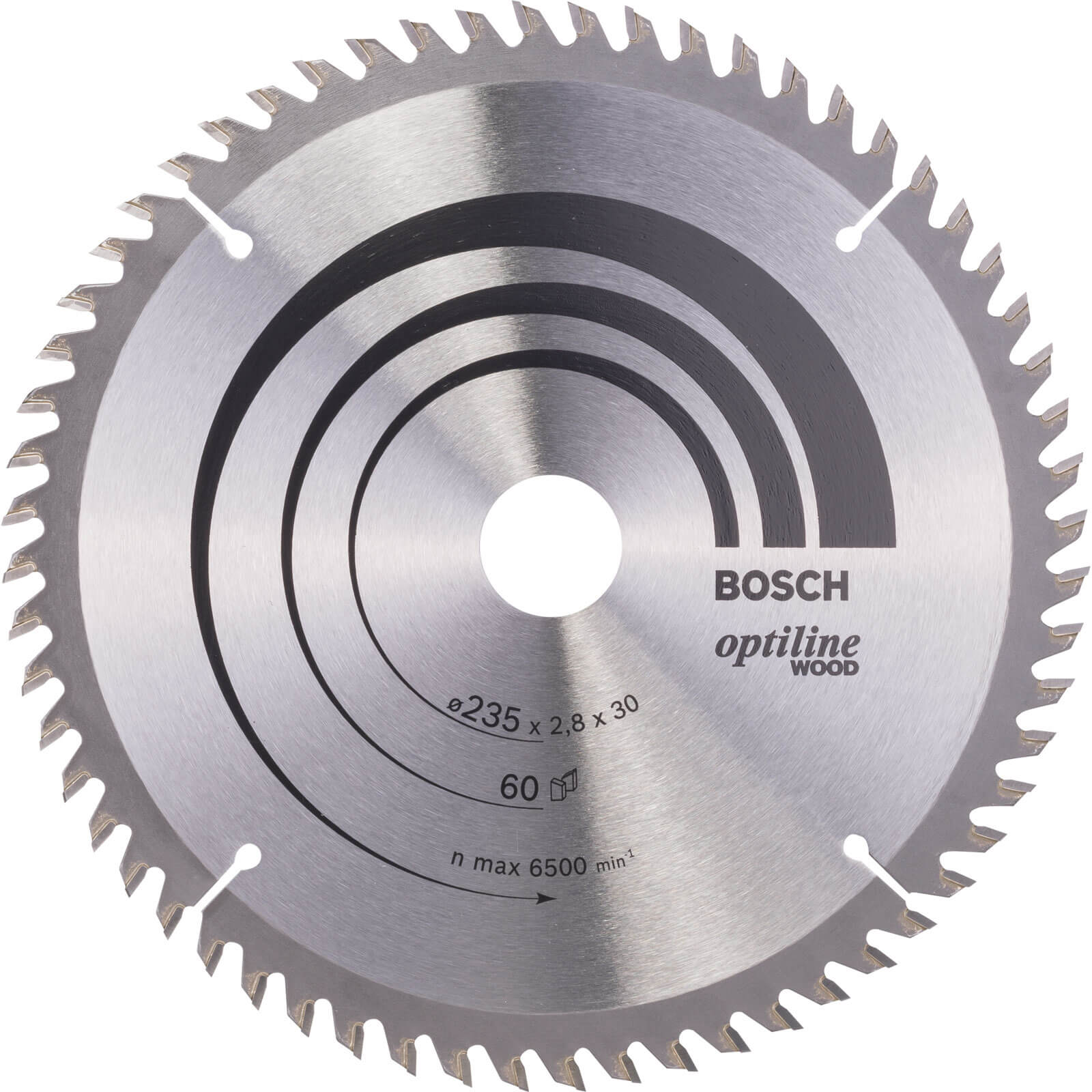 Photos - Power Tool Accessory Bosch Optiline Wood Cutting Saw Blade 235mm 60T 30mm 