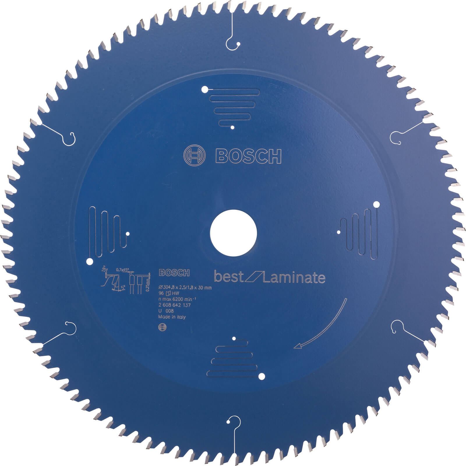 Image of Bosch Best Laminate Cutting Mitre Saw Blade 305mm 96T 30mm