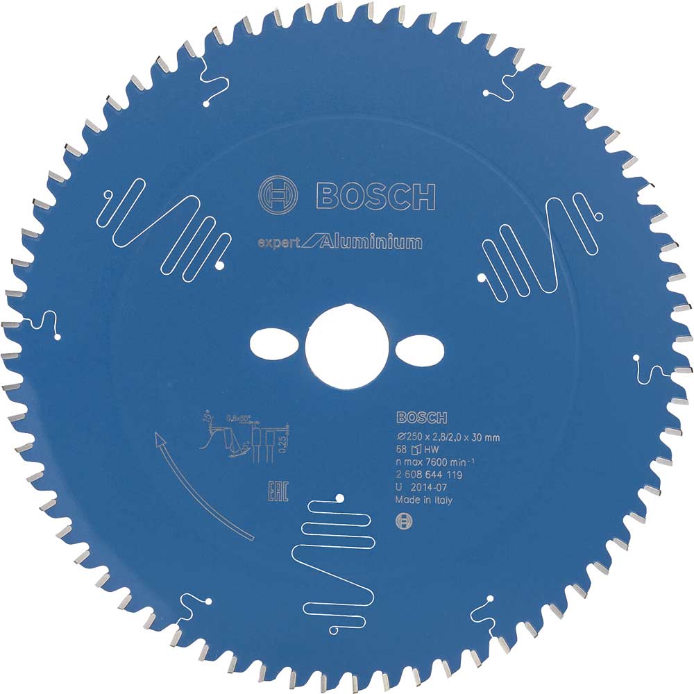 Bosch Expert Aluminium Cutting Saw Blade 250mm 68T 30mm