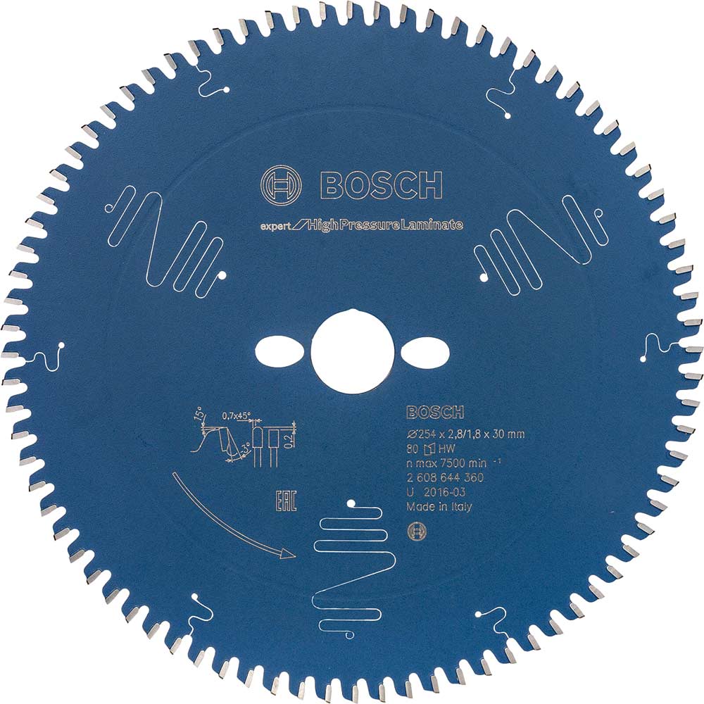 Bosch Professional Bosch Expert High Pressure Laminate Circular Mitre Saw Blade