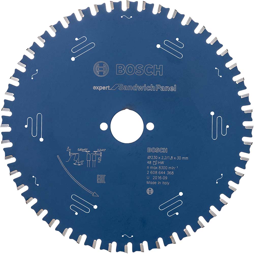 Bosch Expert Circular Saw Blade for Sandwich Panel 230mm 48T 30mm