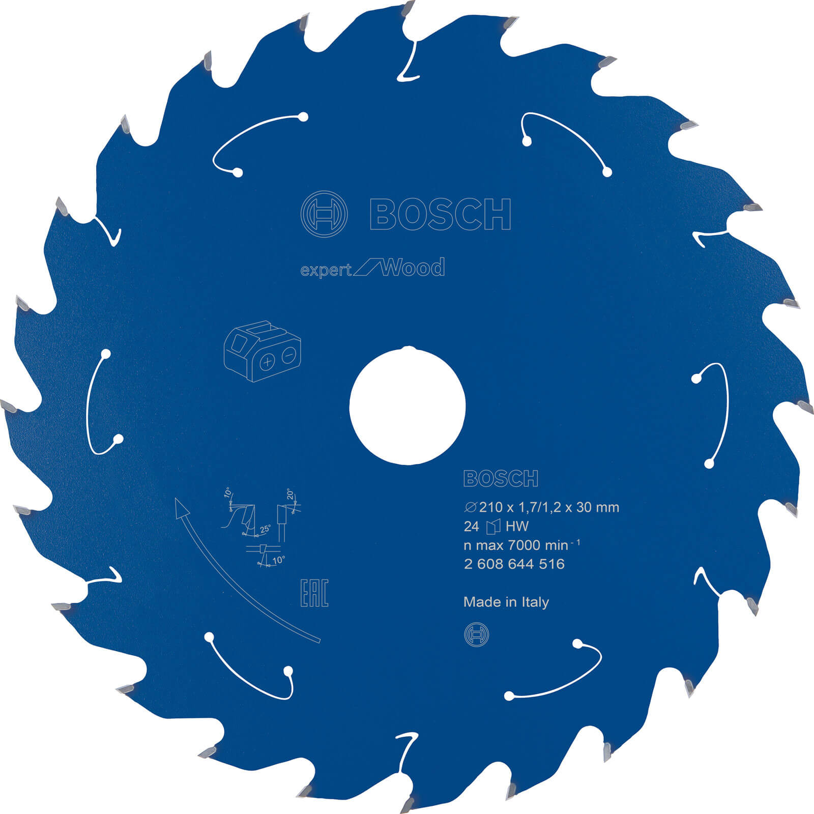 Photos - Power Tool Accessory Bosch Expert Wood Cutting Table Saw Blade 210mm 24T 30mm 2608644516 