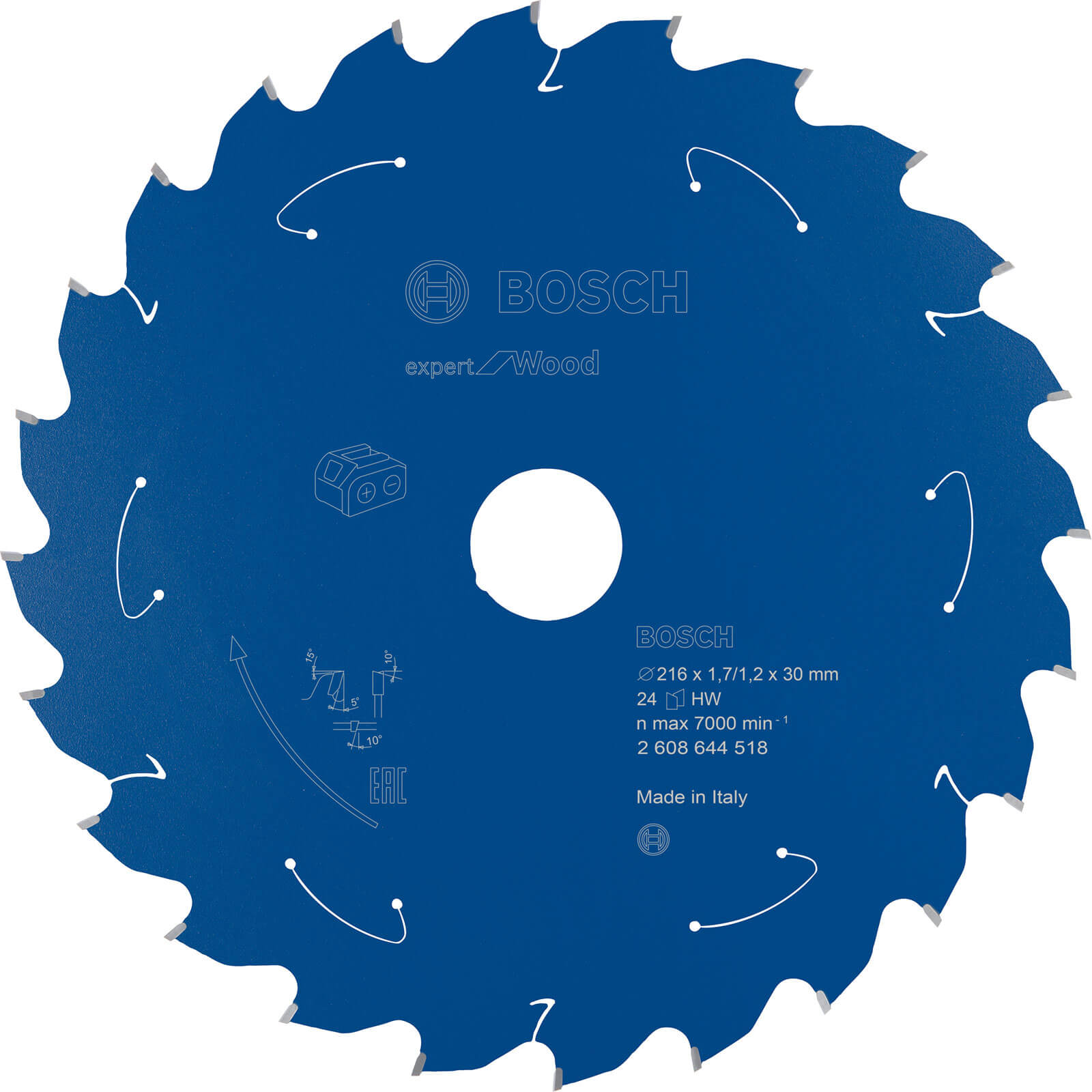 Photos - Power Tool Accessory Bosch Expert Wood Cutting Cordless Mitre Saw Blade 216mm 24T 30mm 26086445 