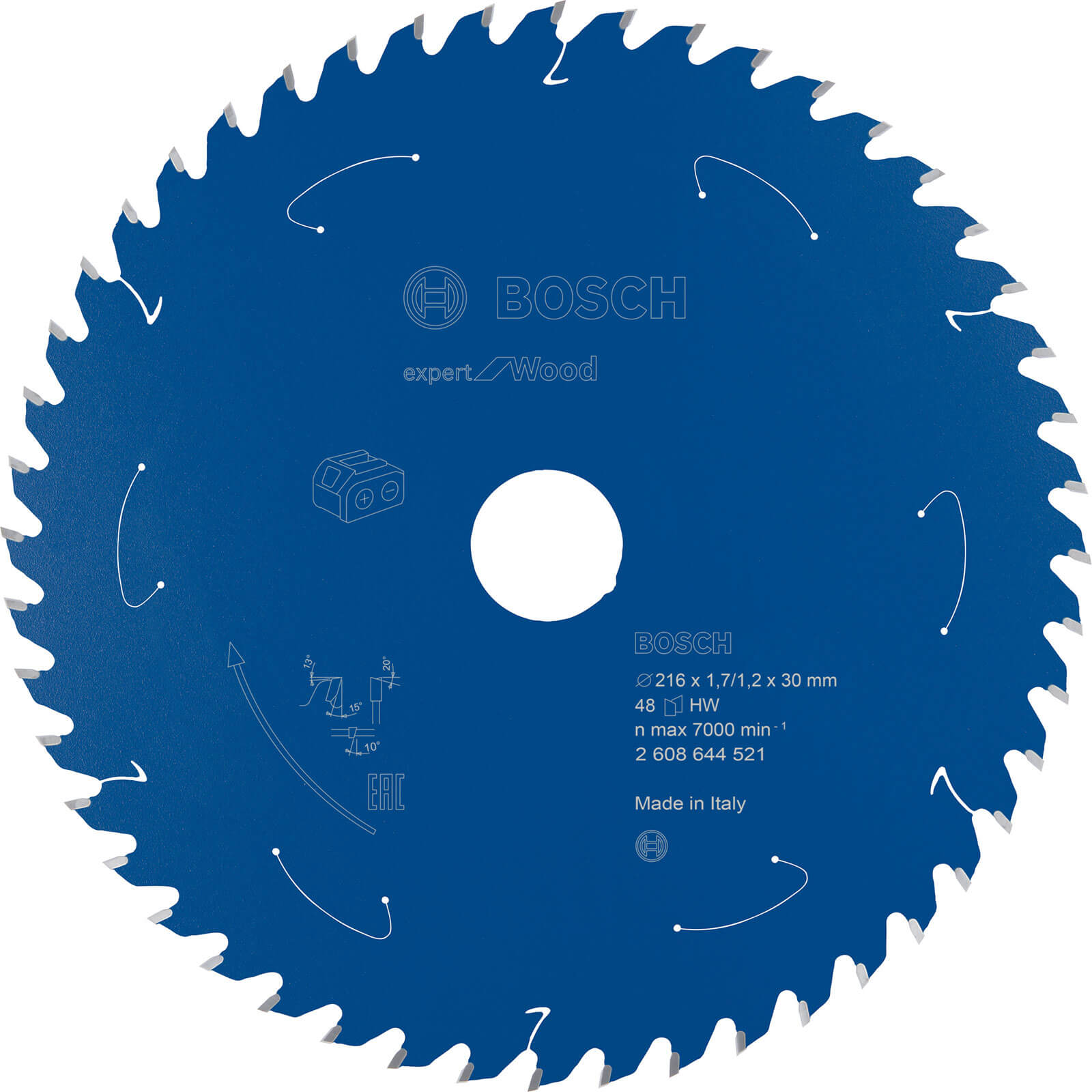 Image of Bosch Expert Wood Cutting Table Saw Blade 216mm 48T 30mm
